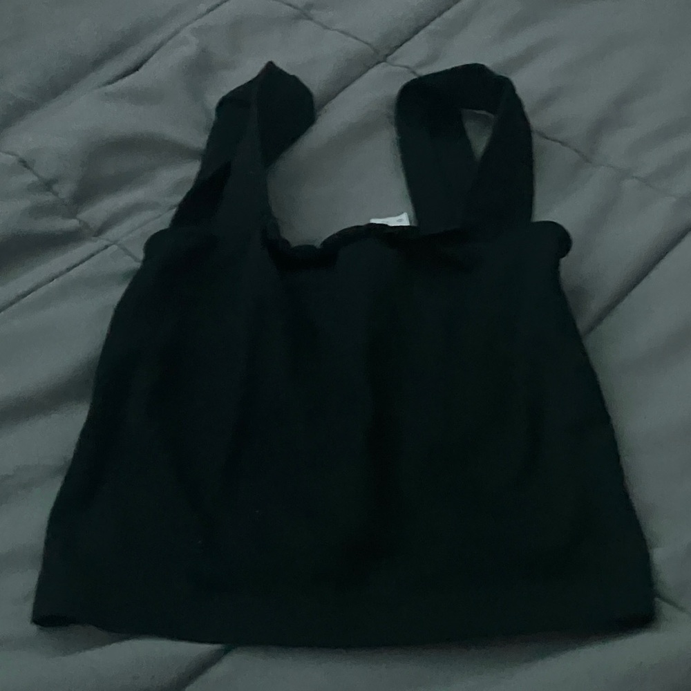 a new day Black Crop Top